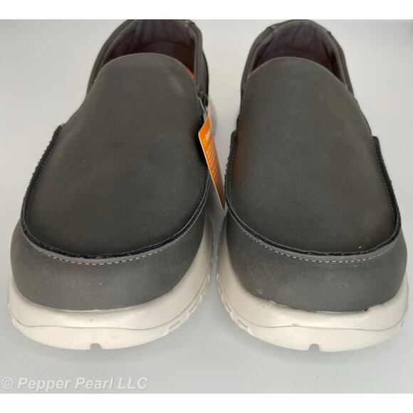 Charcoal Comfortable Slip On Work Leisure Loafer Shoes Men's Size 7 Women's 9 - Picture 7 of 11